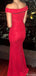 Elegant Off-shoulder Mermaid Long Prom Dress Ideas, Evening Party Dresses,ZX861