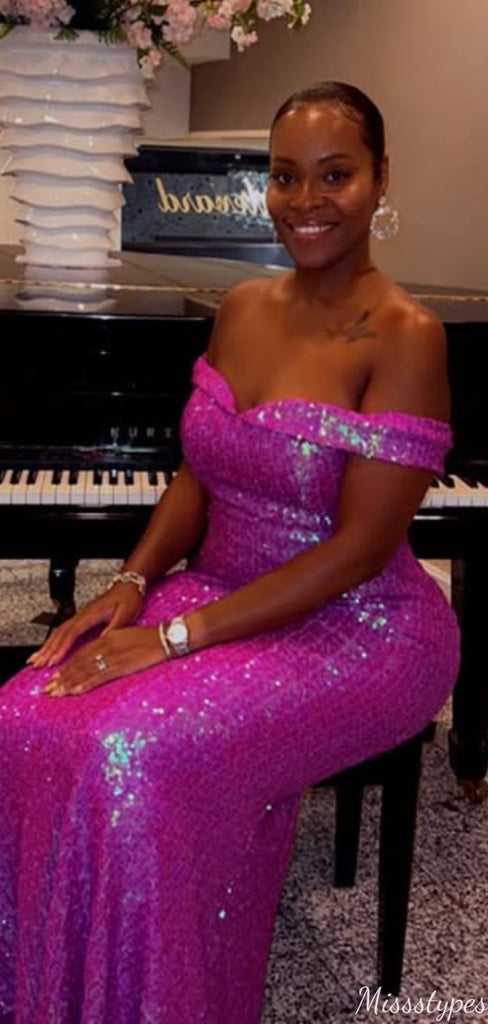 Elegant Off-shoulder Mermaid Long Prom Dress Ideas, Evening Party Dresses,ZX871