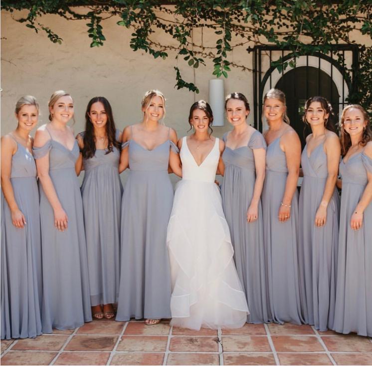 Off Shoulder Sweetheart Elegant Floor-Length Bridesmaid Dresses Online, BL64