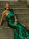 Elegant One-shoulder Mermaid Unique Long Prom Dress Ideas, Evening Party Dresses,ZX877