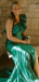 Elegant One-shoulder Mermaid Unique Long Prom Dress Ideas, Evening Party Dresses,ZX877