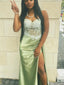 Gorgeous Sweetheart Spaghetti Strap Mermaid Long Prom Dress Ideas, Evening Party Dresses,ZX879