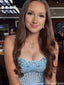 Elegant Strapless Scoop Mermaid Long Prom Dress Ideas, Evening Party Dresses,ZX885
