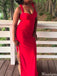 Casual V-neck Halter Mermaid Long Prom Dress Ideas, Evening Party Dresses,ZX889
