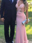 Elegant V-neck Lace Mermaid Long Prom Dress Ideas, Evening Party Dresses,ZX901