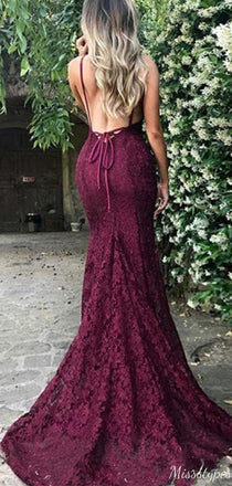 Sexy V-neck Halter Mermaid Long Prom Dress Ideas, Evening Party Dresses,ZX542