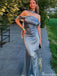 Elegant Strapless Off-shoulder Mermaid Long Prom Dress Ideas, Evening Party Dresses,ZX905