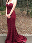 Gorgeous Sweetheart Strapless Mermaid Long Prom Dress Ideas, Evening Party Dresses,ZX906