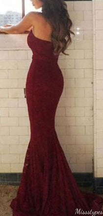 Gorgeous Sweetheart Strapless Mermaid Long Prom Dress Ideas, Evening Party Dresses,ZX906