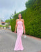 Elegant Pink Mermaid Maxi Long Prom Dress Ideas, Evening Party Dresses,ZX476