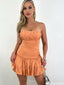 Elegant Tight Strapless A-line Short Mini Homecoming Dress,HM353