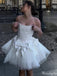 Elegant Bateau Strapless A-line Short Mini Homecoming Dress,HM354