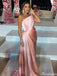 Elegant One-shoulder Mermaid Long Prom Dress Ideas, Evening Party Dresses,ZX912