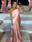 Elegant One-shoulder Mermaid Long Prom Dress Ideas, Evening Party Dresses,ZX912