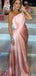 Elegant One-shoulder Mermaid Long Prom Dress Ideas, Evening Party Dresses,ZX912