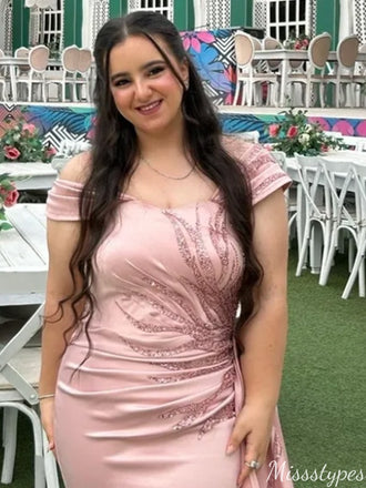 Elegant Off-shoulder Mermaid Long Prom Dress Ideas, Evening Party Dresses,ZX916