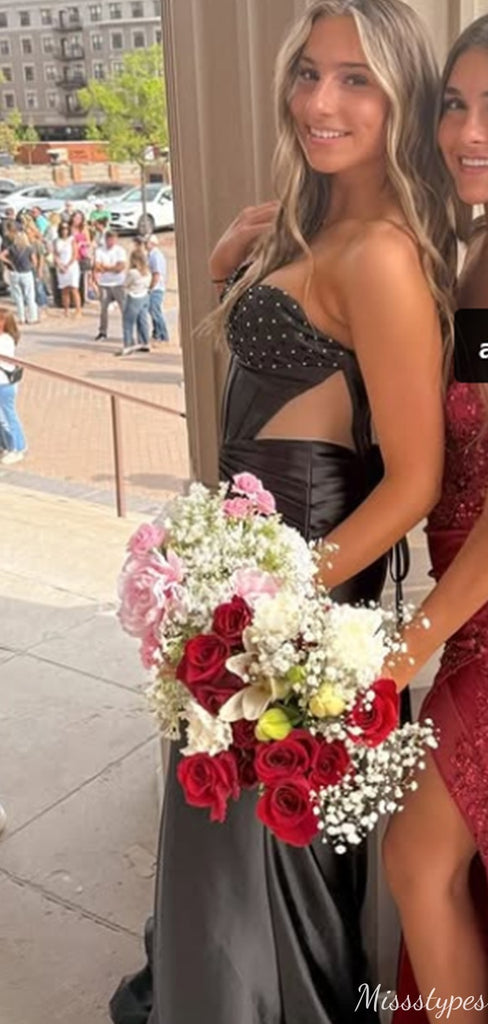 Sexy Sweetheart Strapless Mermaid Long Prom Dress Ideas, Evening Party Dresses,ZX922