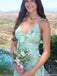 Sexy V-neck Spaghetti Strap Mermaid Long Prom Dress Ideas, Evening Party Dresses,ZX926