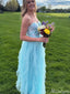 Elegant Strapless A-line Long Prom Dress Ideas, Evening Party Dresses,ZX931