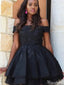 Gorgeous Strapless Lace Off-shoulder A-line Short Mini Homecoming Dress,HM364