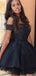 Gorgeous Strapless Lace Off-shoulder A-line Short Mini Homecoming Dress,HM364