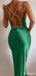 Luxurious Green Spaghetti Strap Beading Floor-Length Fashion Prom Dresses,ZX132