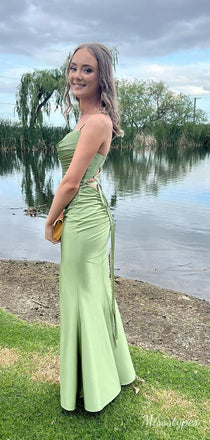 Sexy Sweetheart Spaghetti Strap Mermaid  Long Prom Dress Ideas, Evening Party Dresses,ZX506