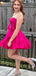 Gorgeous Strapless A-line Short Mini Homecoming Dress,HM370