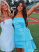 Elegant Strapless Sheath Short Mini Homecoming Dress,HM374