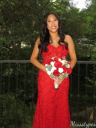 Elegant Strapless Sweetheart Mermaid Long Prom Dress Ideas, Evening Party Dresses,ZX938