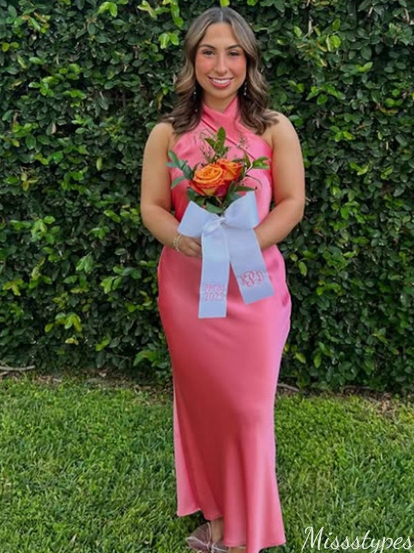 Elegant Halter Mermaid Long Prom Dress Ideas, Evening Party Dresses,ZX942