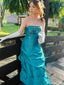 Elegant Strapless Sheath Long Prom Dress Ideas, Evening Party Dresses,ZX946
