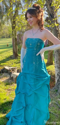 Elegant Strapless Sheath Long Prom Dress Ideas, Evening Party Dresses,ZX946