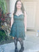 Elegant Spaghetti Strap Lace A-line Short Mini Homecoming Dress,HM378