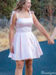 Elegant Spaghetti Strap A-line Short Mini Homecoming Dress,HM379