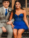 Elegant Strapless Sweetheart A-line Short Mini Homecoming Dress,HM383