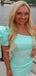 Elegant One-shoulder Sheath Short Mini Homecoming Dress,HM385