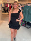 Elegant One-shoulder Sheath Short Mini Homecoming Dress,HM388