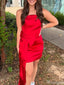 Elegant Straight Across Sheath Short Mini Homecoming Dress,HM390