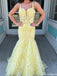 Gorgeous Spaghetti Strap Mermaid Long Prom Dress Ideas, Evening Party Dresses,ZX953