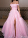 Elegant Off-shoulder A-line Long Prom Dress Ideas, Evening Party Dresses,ZX964