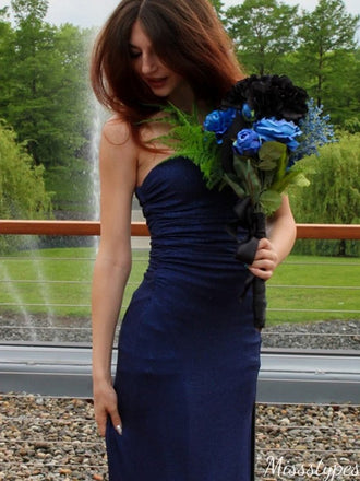 Formal Strapless Mermaid Long Prom Dress Ideas, Evening Party Dresses,ZX970