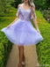 Gorgeous Off-shoulder Sweetheart A-line Short Mini Homecoming Dress,HM397