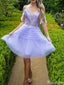 Gorgeous Off-shoulder Sweetheart A-line Short Mini Homecoming Dress,HM397
