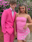 Casual Strapless Sheath Short Mini Homecoming Dress,HM399