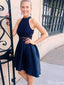 Gorgeous Halter A-line Short Mini Homecoming Dress,HM405