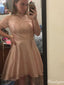 Gorgeous Off-shoulder Lace A-line Short Mini Homecoming Dress,HM407