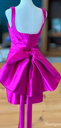 Elegant Spaghetti Strap Square Sheath Short Mini Homecoming Dress,HM412