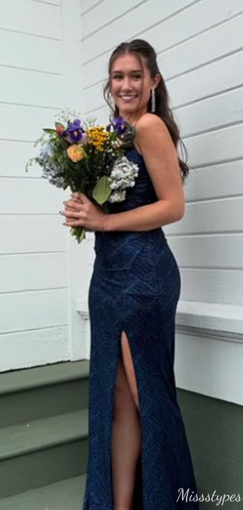 Elegant Spaghetti Strap Mermaid Long Prom Dress Ideas, Evening Party Dresses,ZX973