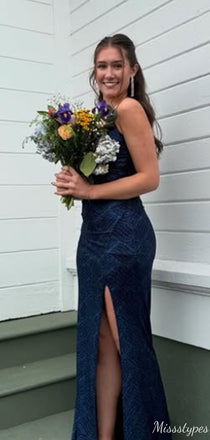 Elegant Spaghetti Strap Mermaid Long Prom Dress Ideas, Evening Party Dresses,ZX973